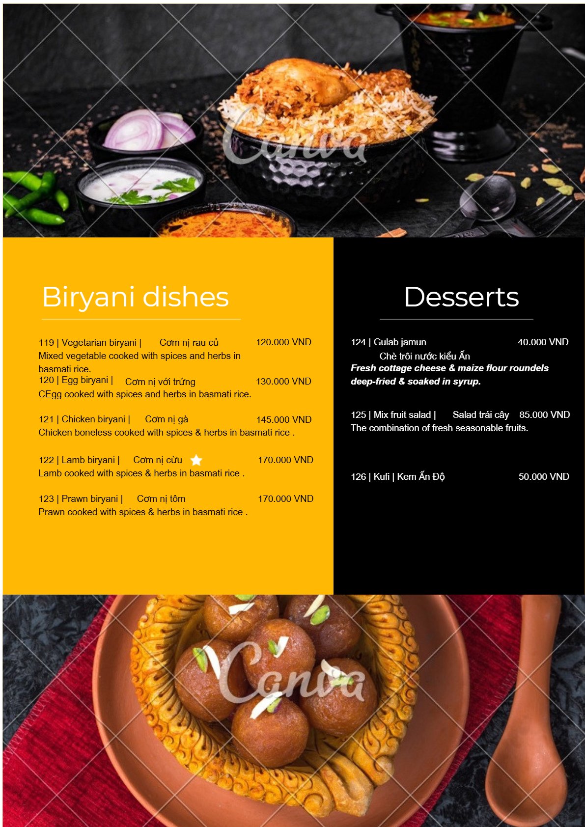 Menu Page 20