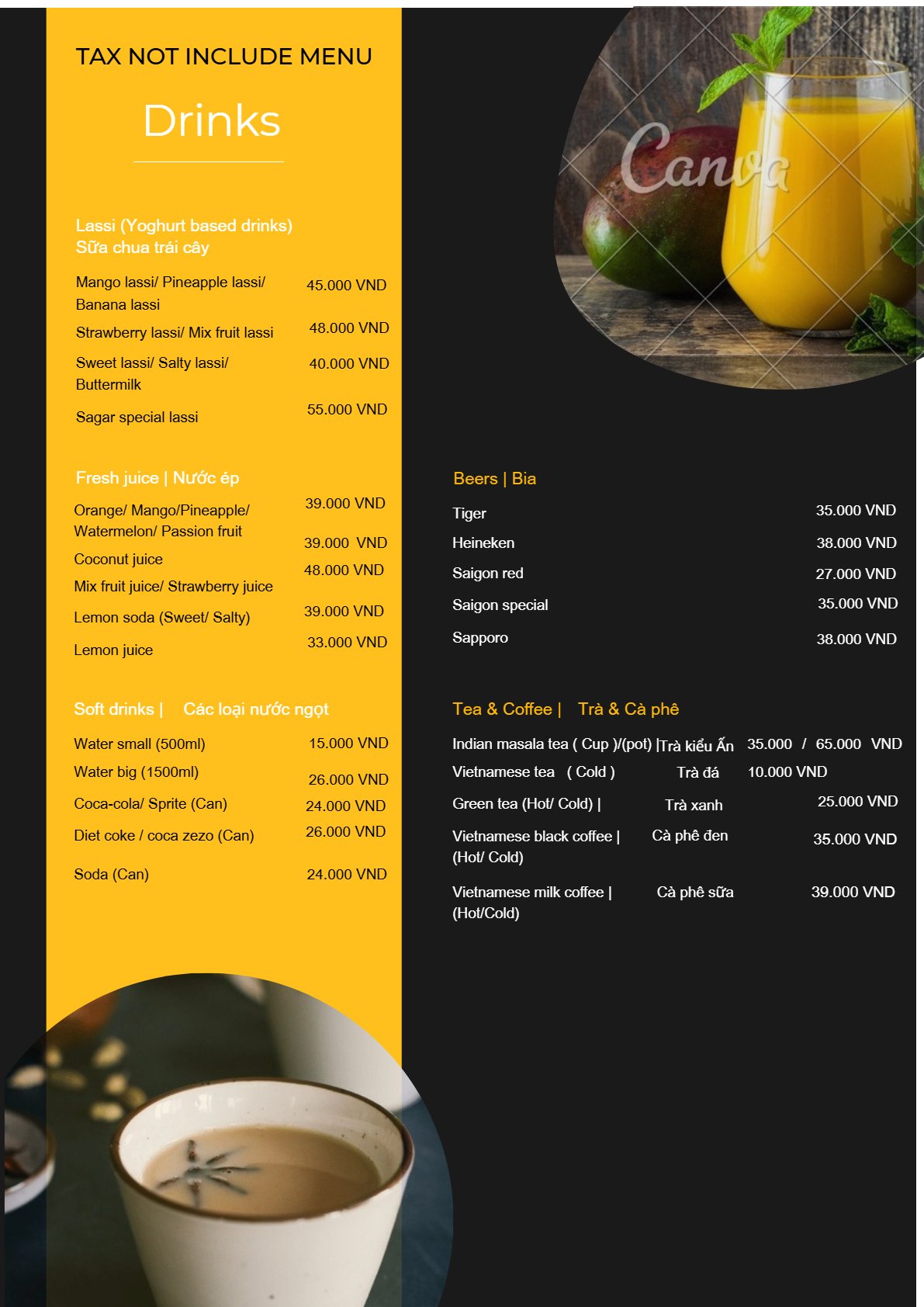 Menu Page 3