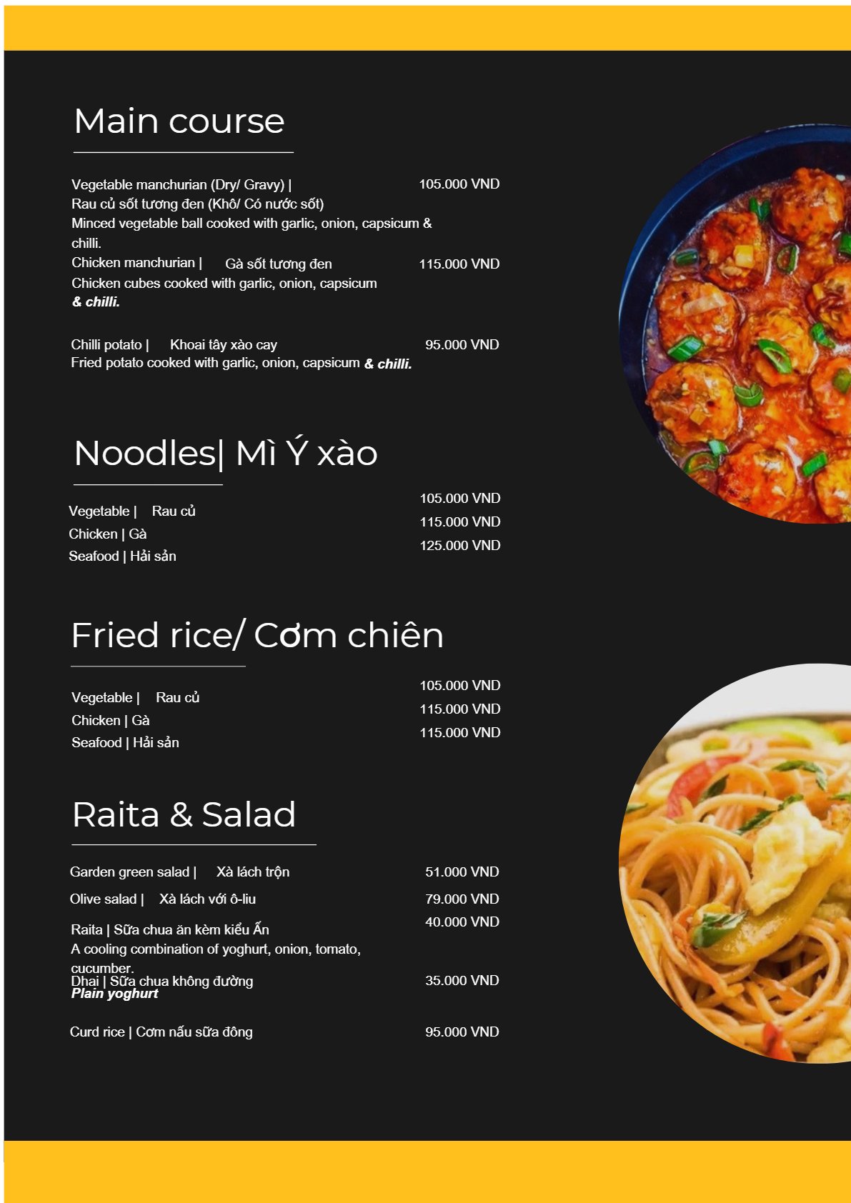 Menu Page 8